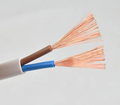 电线电缆 2.5平方 两芯白色扁芯护套线 双股软铜电线